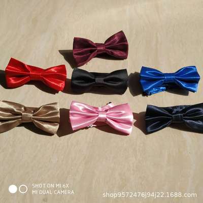 新款 女式蝴蝶结领花银行职业酒店空姐学生儿童表演领花领结定制|ms