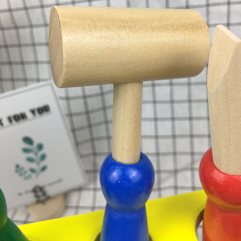 Mesa de herramientas de simulación de Casa de juegos para niños Grupo de desmontaje de manos de bebé montado juguetes de madera 3-6-7-8-9 años