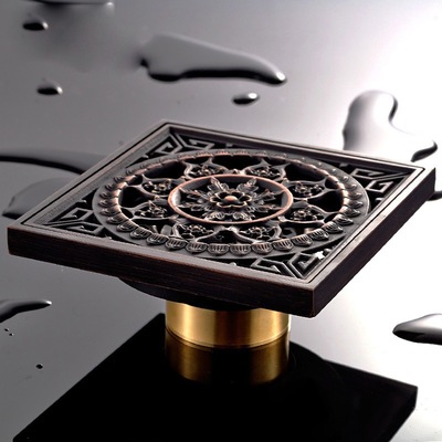 All copper Ancient black the floor drain To fake something antique the floor drain Deodorant All copper Deodorant the floor drain Copper floor drain Nordic floor drain