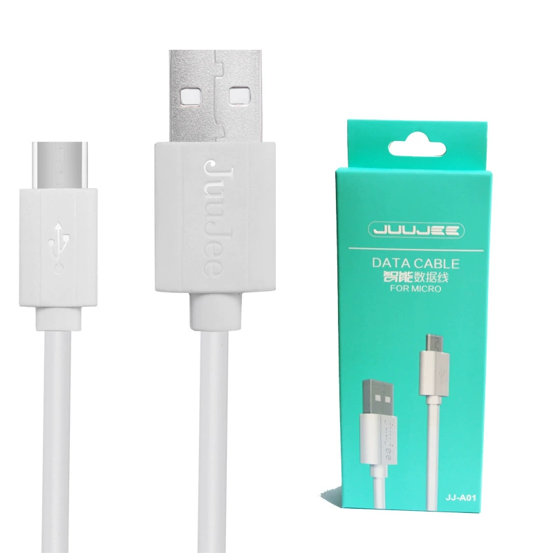 Factory wholesale Jujie mobile data cable Android smart V8Micro universal USB standard extended head