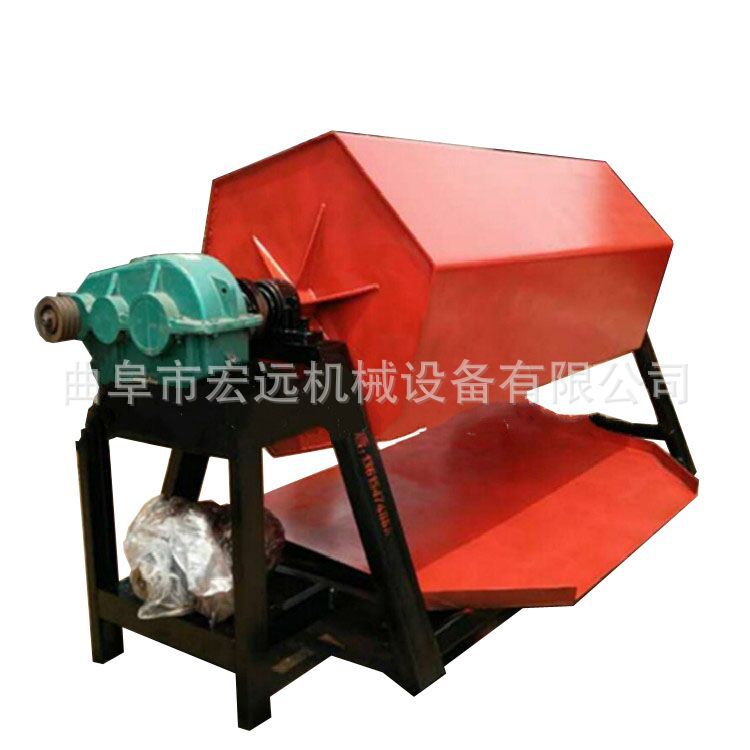 六角滚筒研磨去毛刺机 六角倒角滚筒抛光机厂家 滚筒式光饰机价格