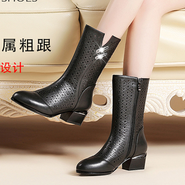 Bottes femme en En cuir - Ref 3355266 Image 1