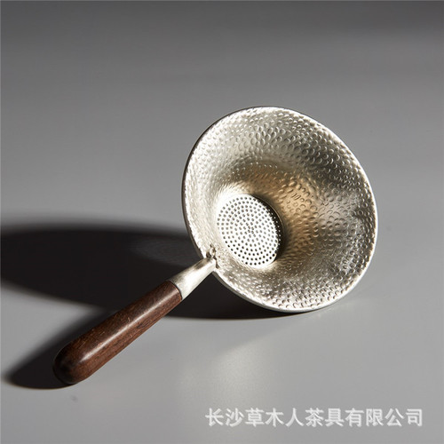 Caomuren pure tin tea drain, tea filter, tea strainer, tea strainer, tea separator, tea strainer, Kung Fu tea set accessories