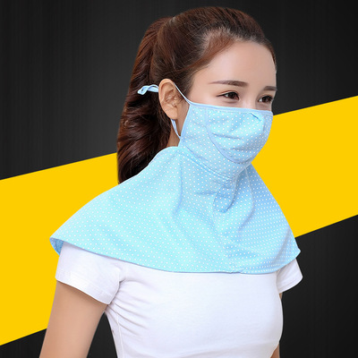新款防晒口罩防风防尘 户外运动骑行护颈面罩 薄款透气可调节口罩|ru