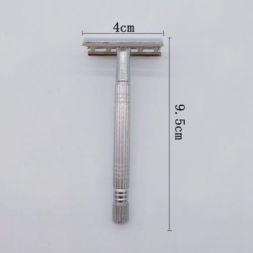 Junjie razor holder, classic old-fashioned boxed razor, manual razor, old-fashioned razor with one free blade