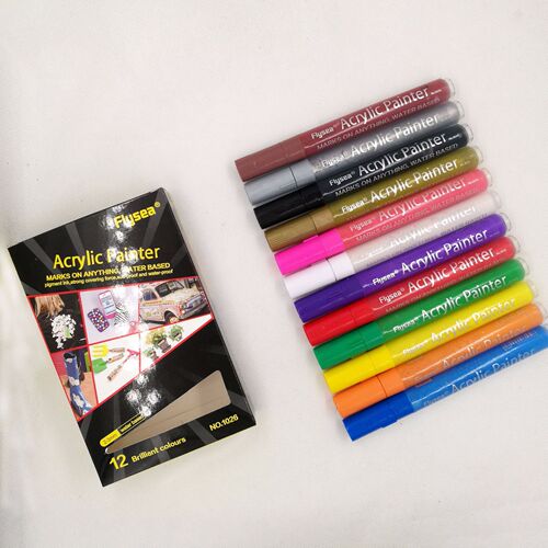 Cross-border body painting mobile phone case DIY water-based acrylic marker graffiti Guka 48-color watercolor brush
