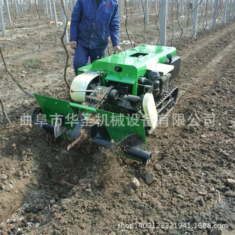 厂家直销履带施肥旋耕机 高效率柴油耐用开沟机-阿里巴巴