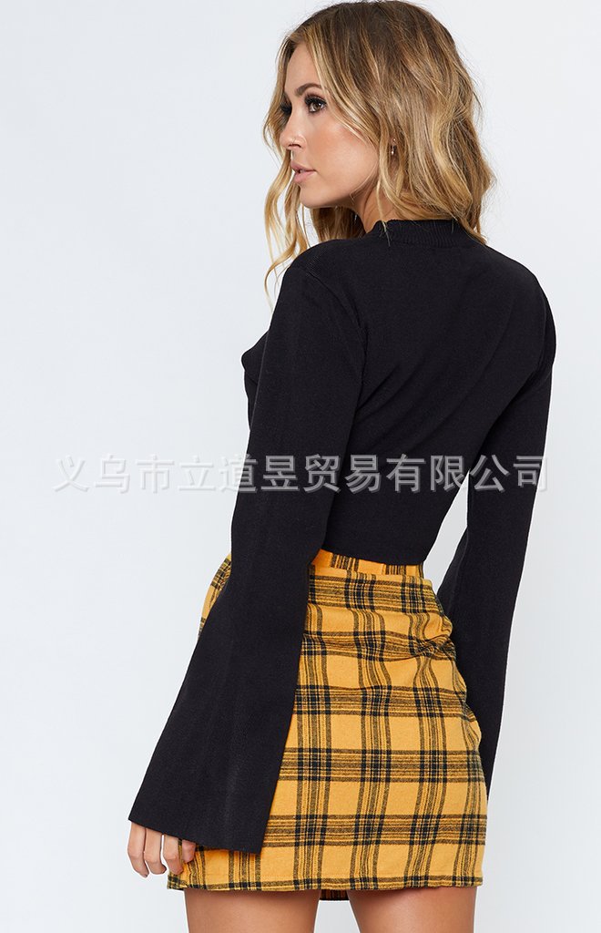 autumn and winter fashion sexy high waist zipper skirt  NSLDY60028