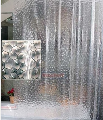 3D shower curtain