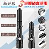 Metal telescopic super bright handheld street flashlight, aluminum alloy