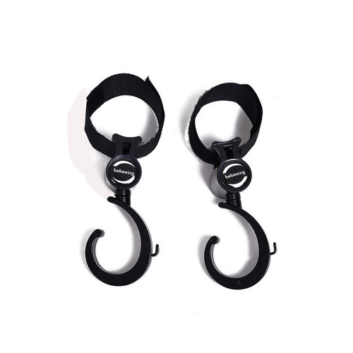Baby stroller hook 360-degree rotating multi-functional baby stroller accessories universal stroller hook 2 pack
