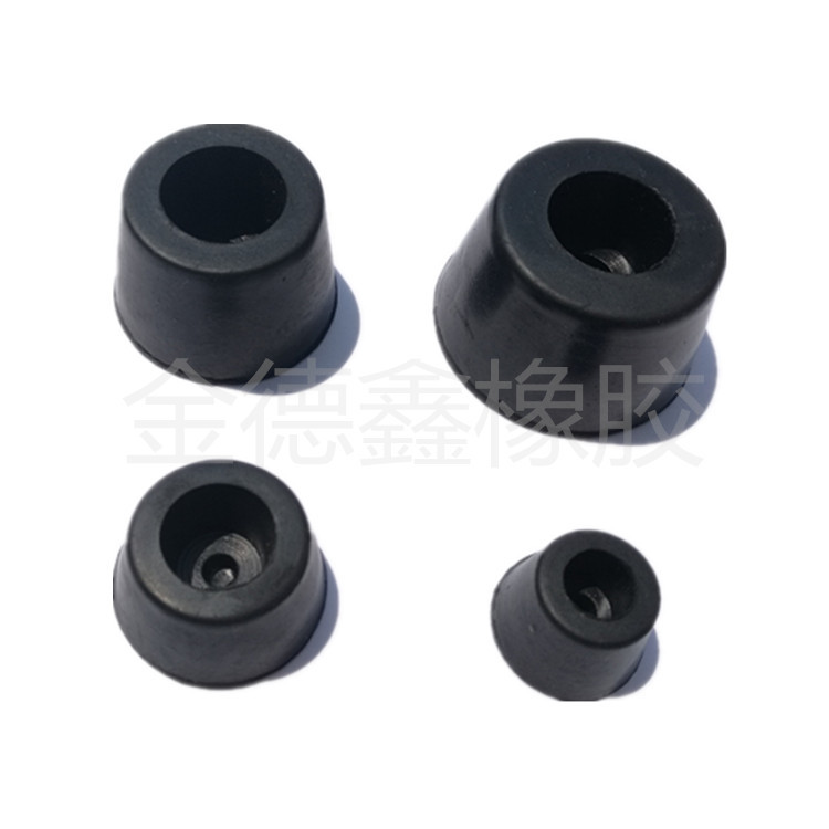 橡膠腳墊圓形地腳矽膠機塑膠減震防滑環保音響儀器表機箱家具錐形