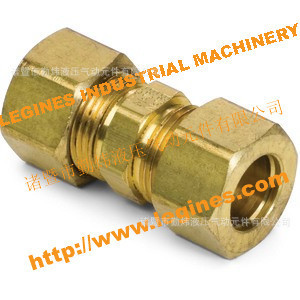 卡套接头，铜接头，美标铜接头,卡套直接，双头卡套接头,SAE接头|ms