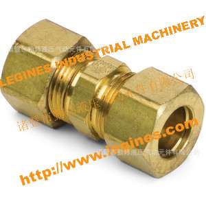 卡套接头,铜接头,美标铜接头,卡套直接,双头卡套接头,SAE接头|ms