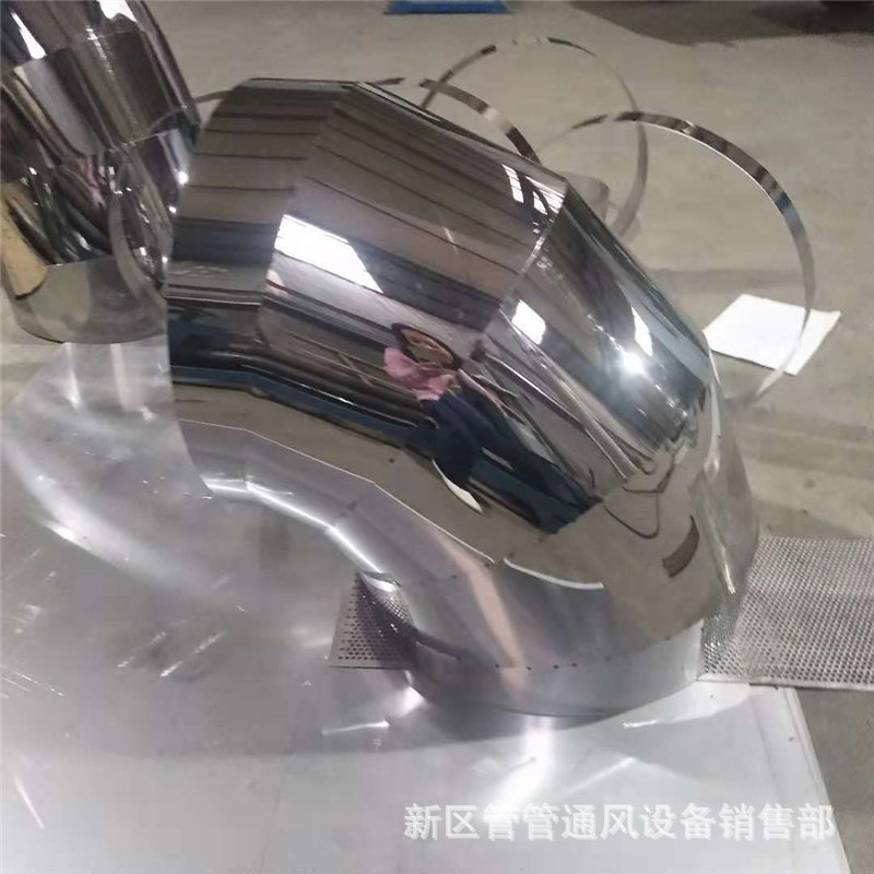 不锈钢焊接风管弯头 镜面风管弯头 304亮面焊接弯头 生产厂家直销|ms