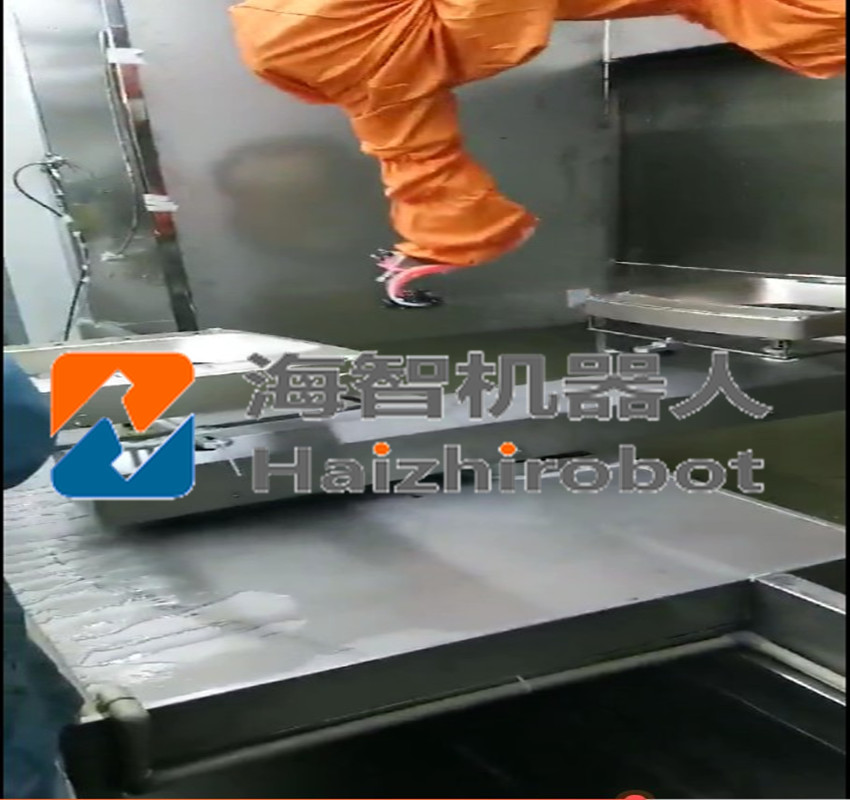 机器人喷涂车间 自动喷涂机器人 涂装机械臂 喷涂机械手代替人工