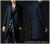 Fur overcoat British style leisure time wool Cashmere Korean Edition Mid length version Double-breasted overcoat coat