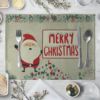 Christmas tableware, cartoon geometric decorations