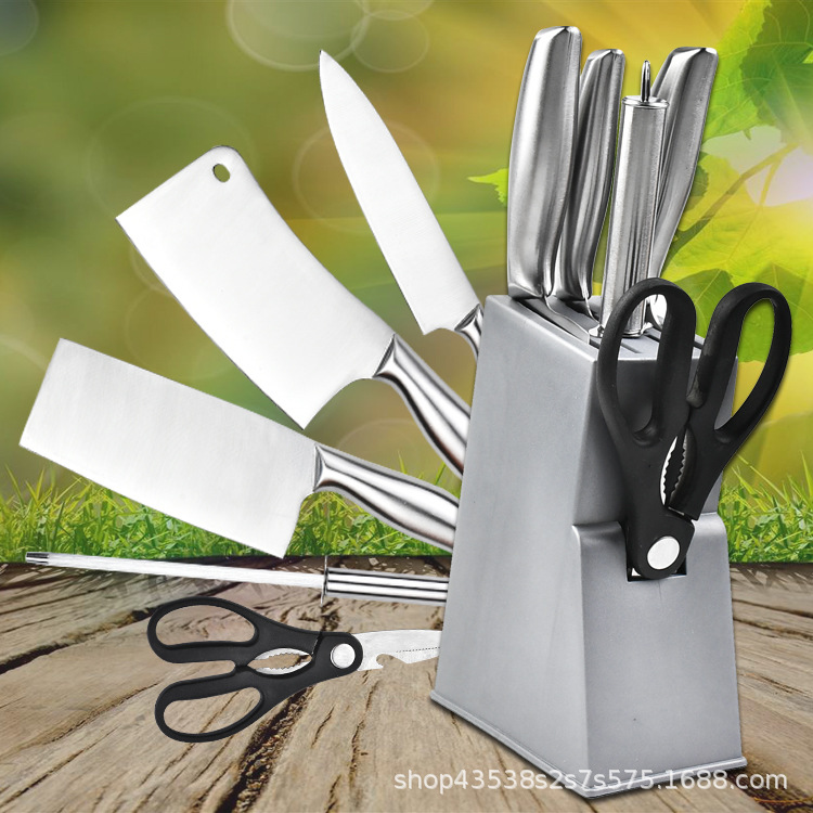刀具套装 不锈钢空心柄菜刀厨房刀具 厨用礼品套刀