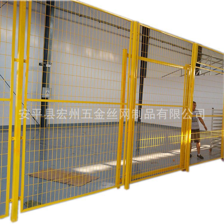 厂家批发定制机械设备车间隔离网 钢板车间隔离栅 浸塑铁丝框网