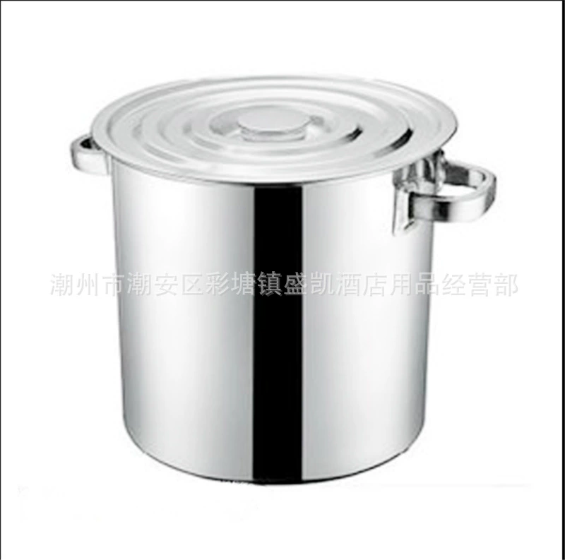 Ведро для супа Orton Platinum, 2 см, нержавеющая сталь, немагнитное, толстостенное ведро для риса/супа