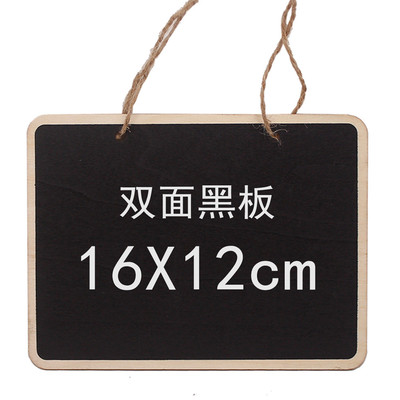 woodiness Arts and Crafts originality Pendant Two-sided blackboard Listing store Home Furnishing decorate Blackboard Valentine's Day Pendant