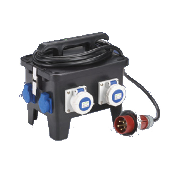 NHP南普厂家 供应 12-24位 IP手提式移动插座防水配电插座箱-