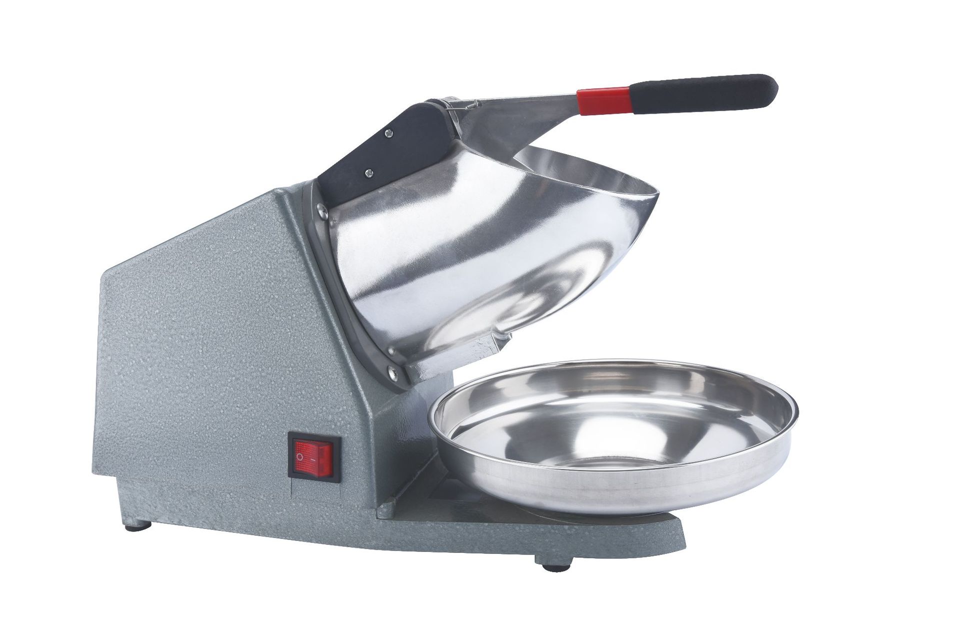 鸿科大功率碎冰机HK108橘黄蓝色银灰色刨冰机碎冰机双刀