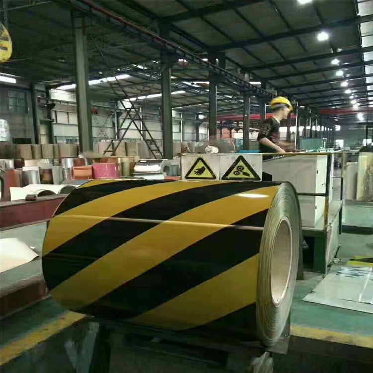嘉鹏定做黄黑 红黄  红白各色警示带 彩钢板 可加工分条 开平