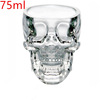 Factory direct selling skull wine bottle skull vodka wine bottles fashion creative glass bottle creative crystal lid bottle