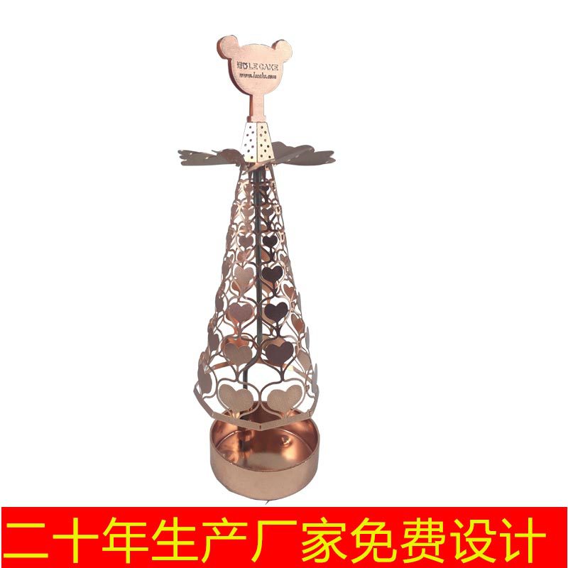廠家直銷聖誕用燭台走馬燈旋轉燭台純銅材料定制批發聖誕樹燭台