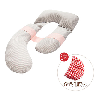 孕妇枕头护腰侧睡枕托腹G型枕 侧卧枕多功能睡觉睡枕靠枕哺乳枕头|ru
