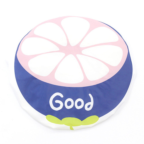 Japanese style cute fruit cartoon waterproof bathing shower cap adult women's shower cap bathing shampoo anti-oil cigarette butt cover