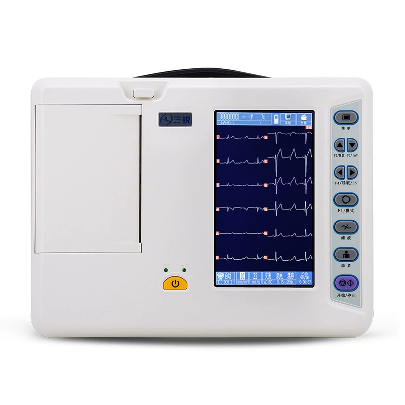 Санрай ECG-3306B Шесть направлений ЭКГ-декодеры Двенадцать дириж различных диагнозов, портативный