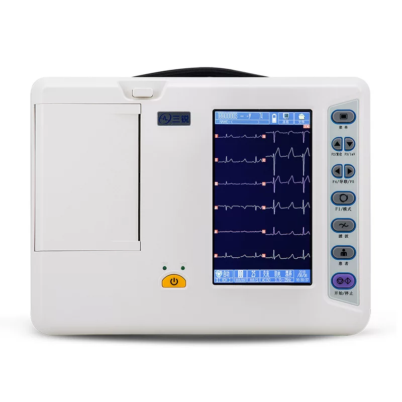 Санрай ECG-3306B Шесть направлений ЭКГ-декодеры Двенадцать дириж различных диагнозов, портативный