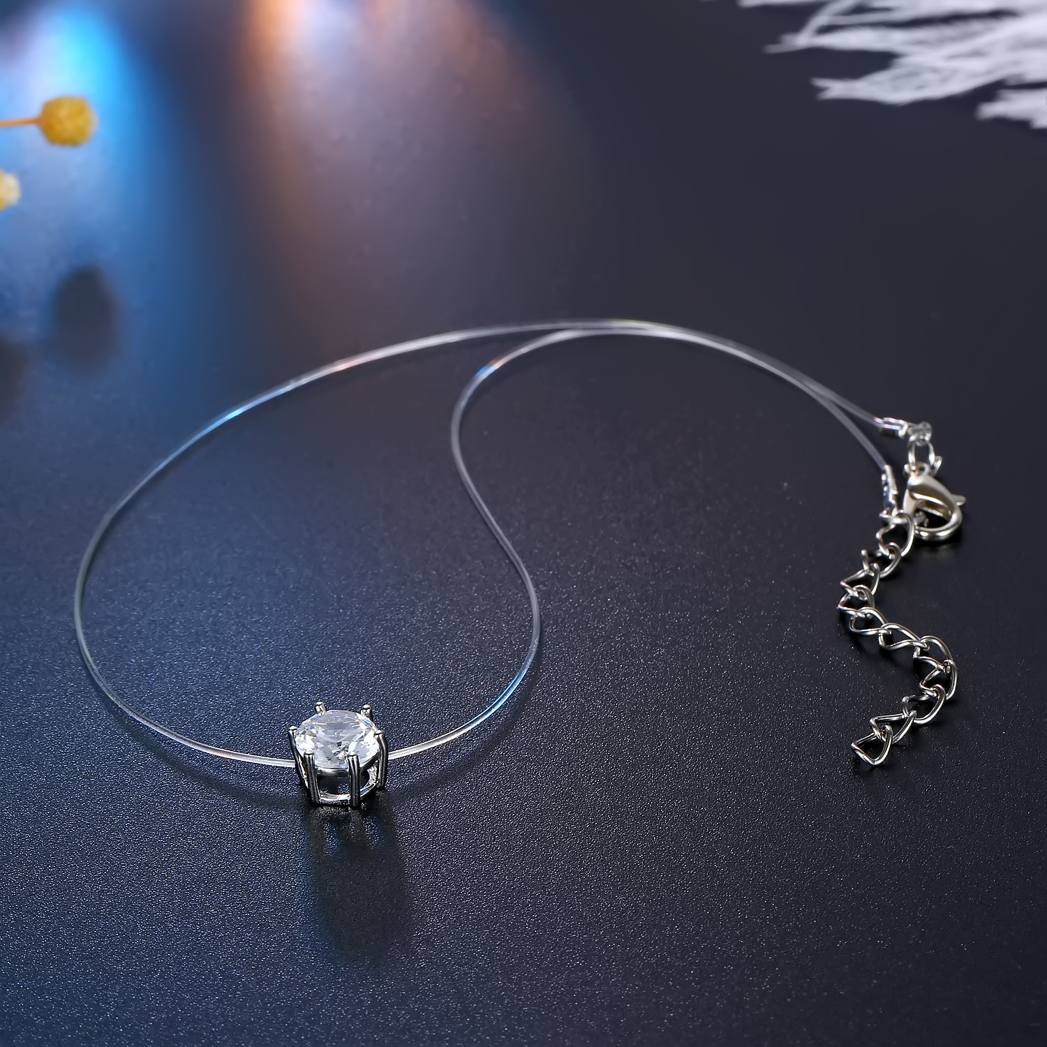 Pendant Necklace Classification Fashion Round Resin Wholesale Pendant Necklaces