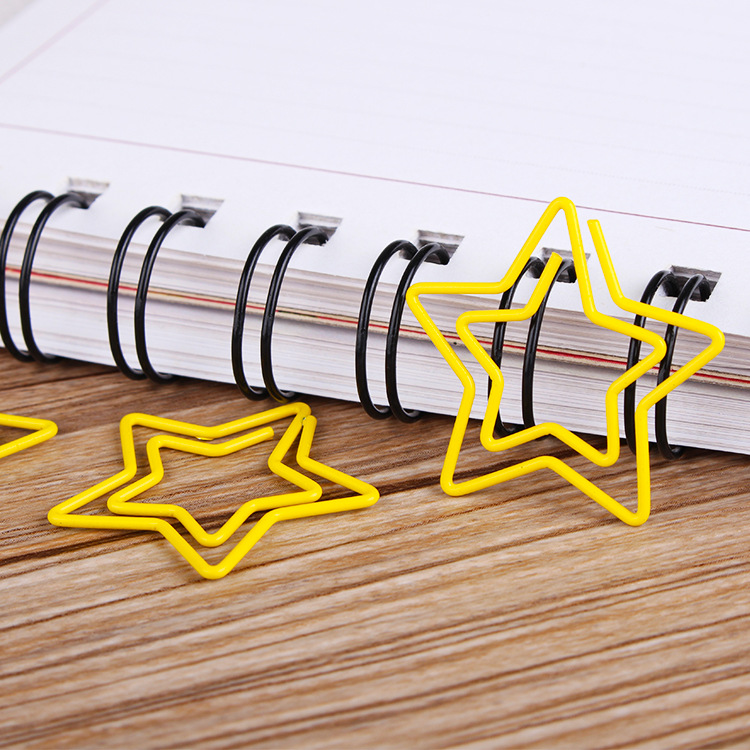 厂家生产各类造型异形回形针五角星曲别针创意回形针书签夹子|ms