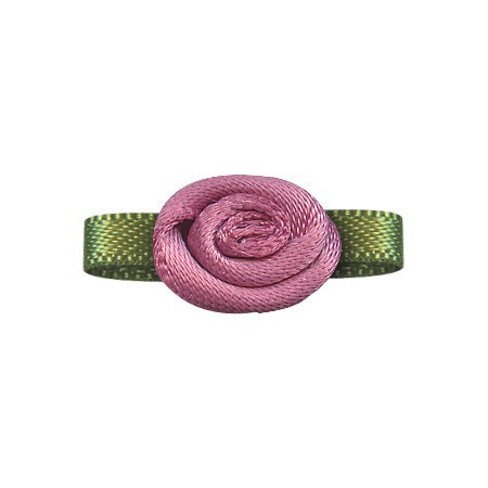 Accesorios de flores de Yao Ming DIY accesorios para el cabello hechos a mano hoja de una palabra 4 puntos revés flor ropa interior Decoración Accesorios cinta pequeña flor