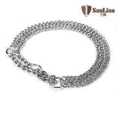 Pujiang Sanlian Sanpai Chain Collar Chrome Pet Supplies Dog Collar Chain Adjustment