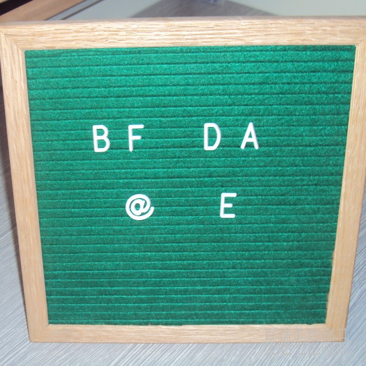 亚马逊热款felt letter board木质饰字母板家用留言板毛毡布黑板