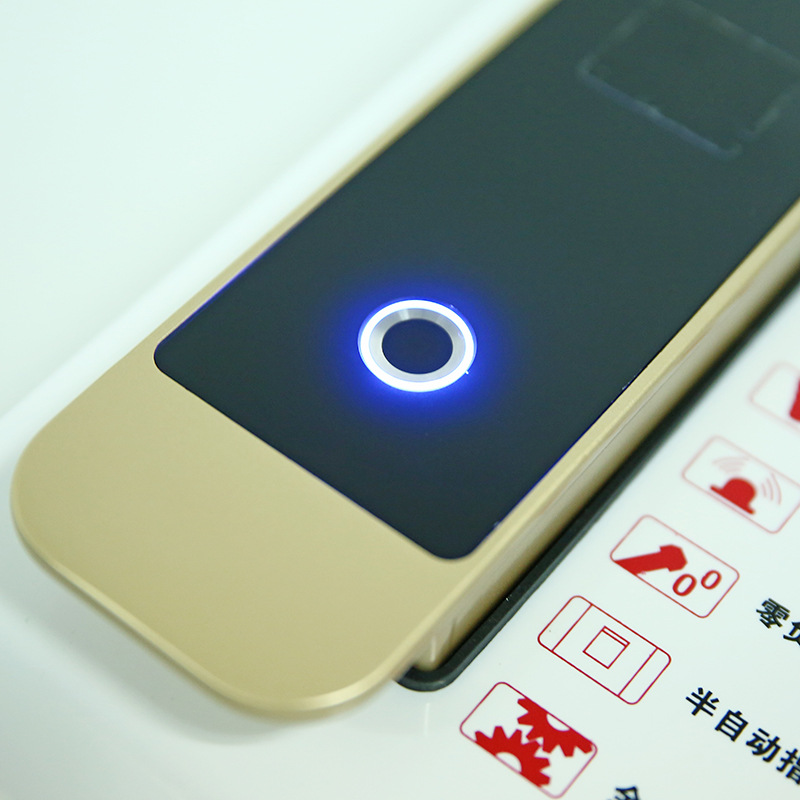 高级智能滑盖指纹锁家用防盗门遥控密码卡手机可视远程感应电子锁|ms