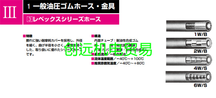 横滨YOKOHAMA油管总成NWP350-6-1000L+1005+1009=1005+1009
