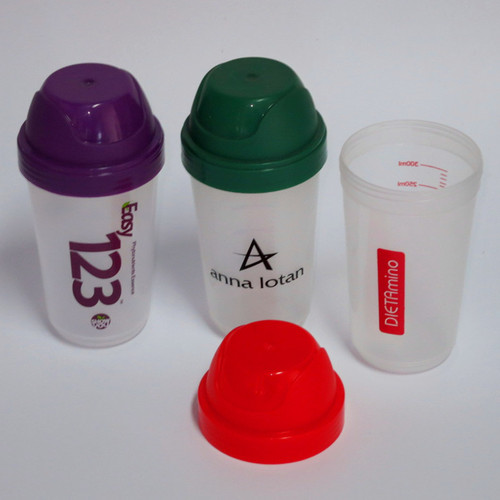 Transparent food-grade 300ml plastic shaker cup, portable protein shake cup, plastic water cup wholesale.