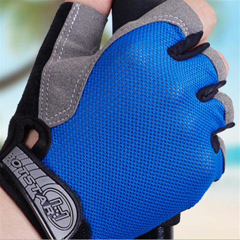 Thin section Bodybuilding apparatus non-slip Mitts men and women Dynamic Bicycle Hemidactyly outdoors Mountaineering Riding motion glove wholesale