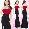 Sexy split-stitching evening dress A new style evening party dress