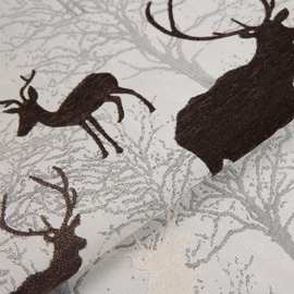 高档加厚北欧式雪尼尔沙发面料 动物图案抱枕提花布工厂直销