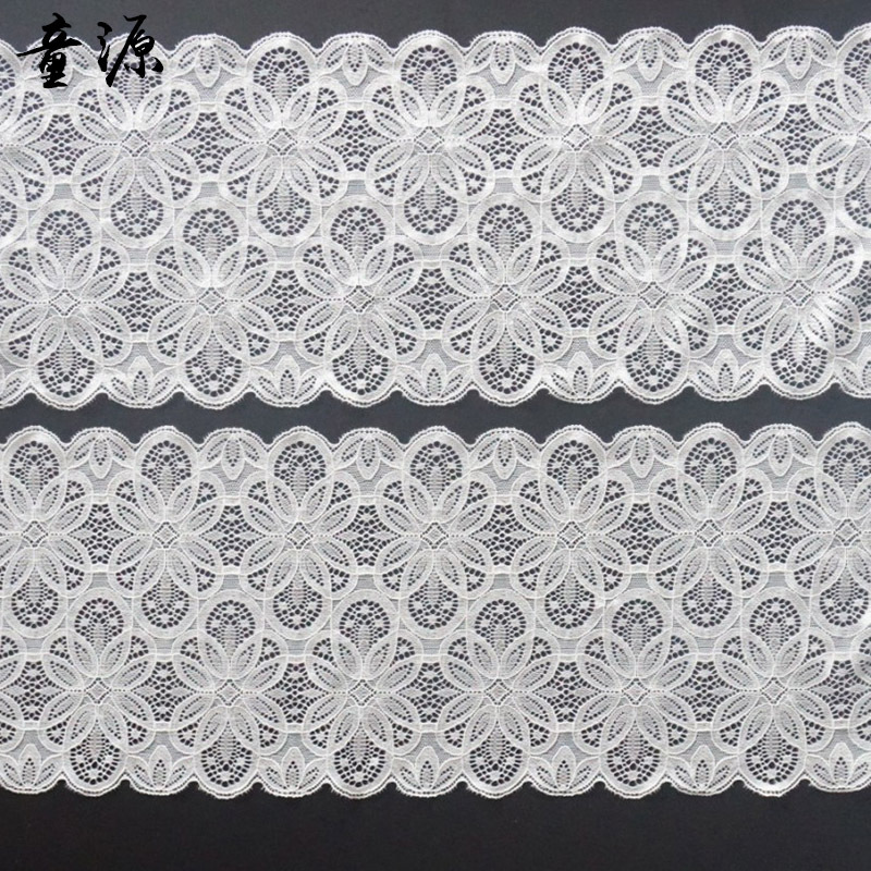 远销欧美 18CM宽 有弹蕾丝花边 服装内衣花边