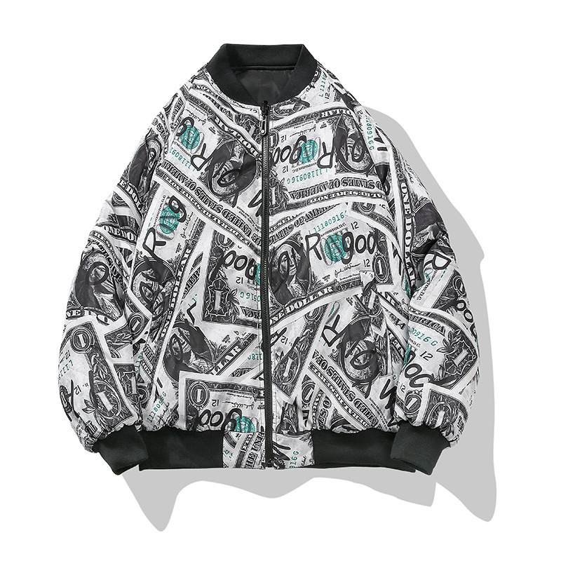 秋冬季日系潮牌复古刺绣加厚棒球服 MA1空军飞行员夹克外套男棉衣|ru