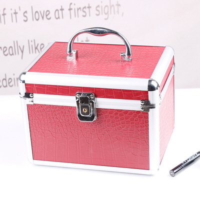 手提采耳足疗技师工具箱PU化妆铝箱修脚推拿美甲美妆整理纹绣箱|ru