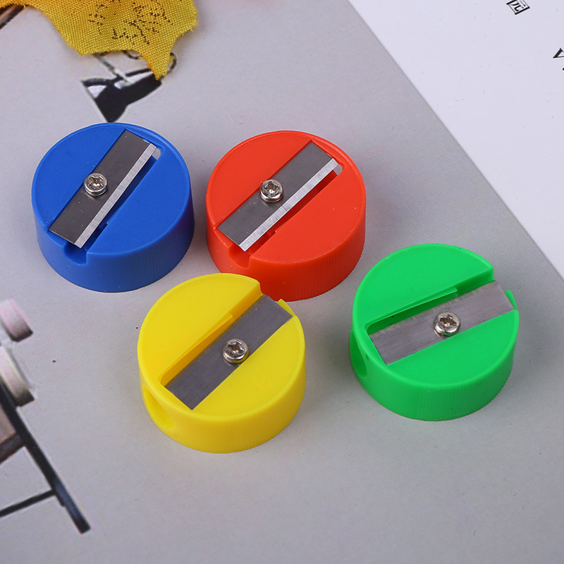 Fashion Simple Round Mini Pencil Sharpener 1 Piece display picture 2